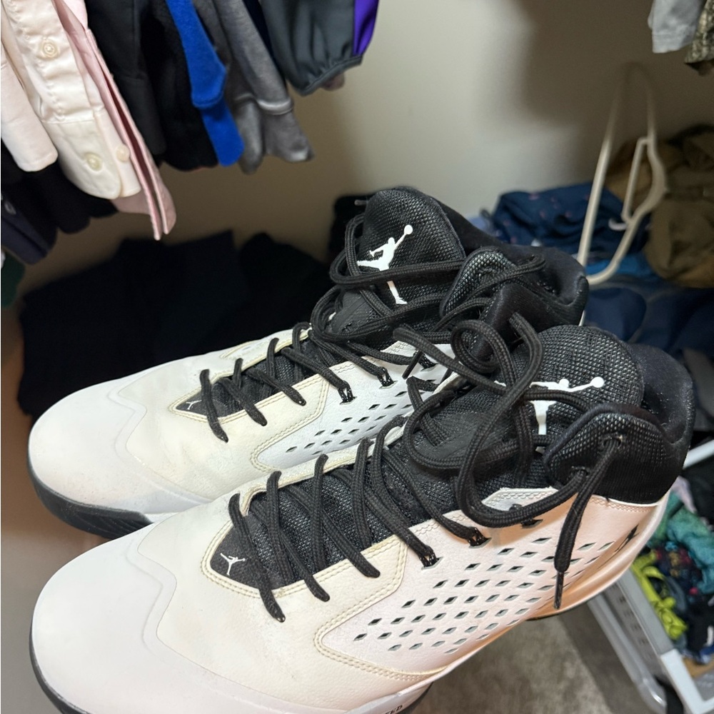 Jordan Athletic Shoes Black and White